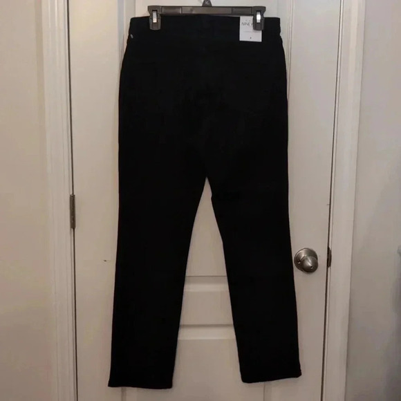 Nine West Gramercy slim straight black jeans size 8 - Picture 2 of 7